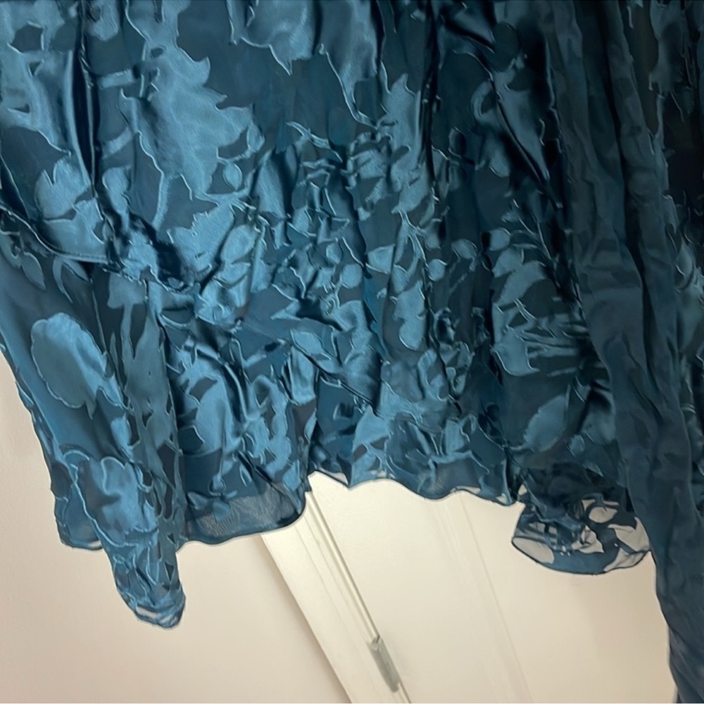 Diane Von Furstenberg Deep Blue Floral Midi Dress - Picture 7 of 11